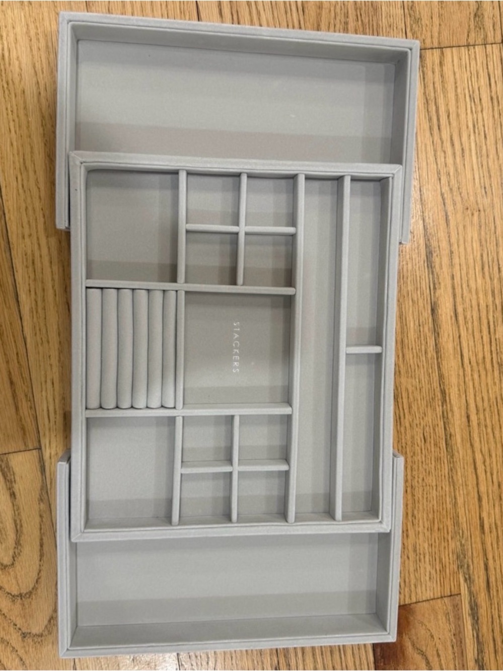 In-Drawer Expandable Jewelry Organizer - Beige